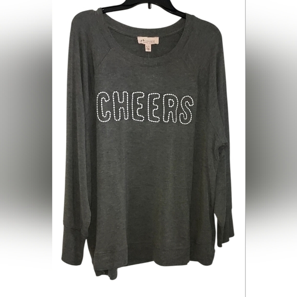 Philosophy Tops - Philosophy Charcoal Long Sleeve Top